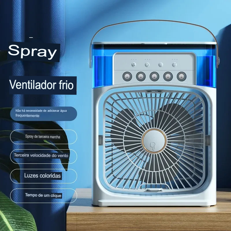 Ventilador umidificador portátil ar condicionado