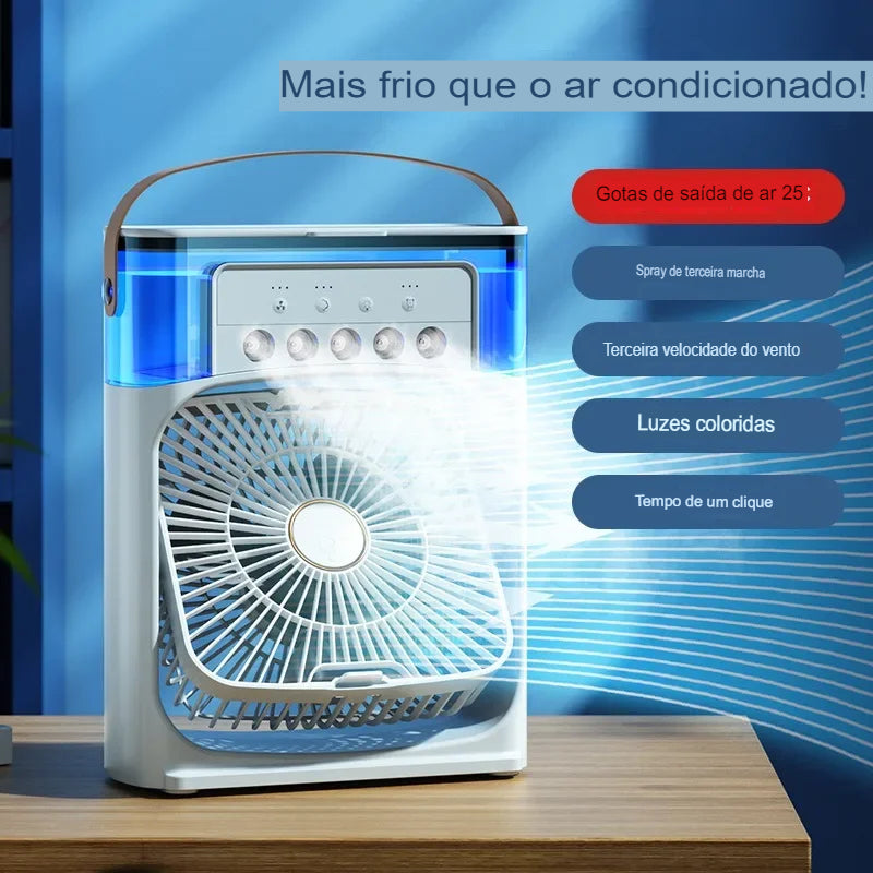 Ventilador umidificador portátil ar condicionado