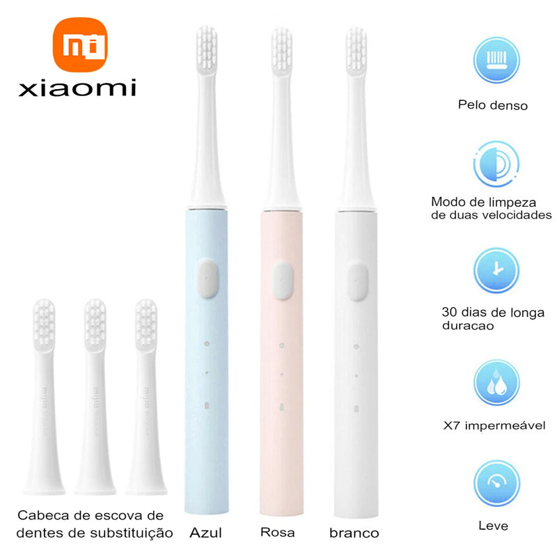 Escova de dentes elétrica mi inteligente escova colorida usb Xiaomi