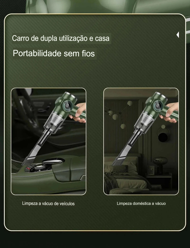 Aspirador de pó sem fio para carro