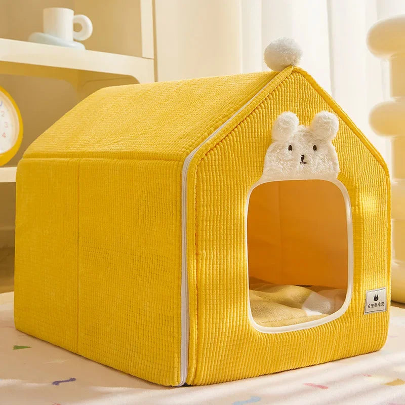 Casa dobrável para cães e gatos pequenos e médios