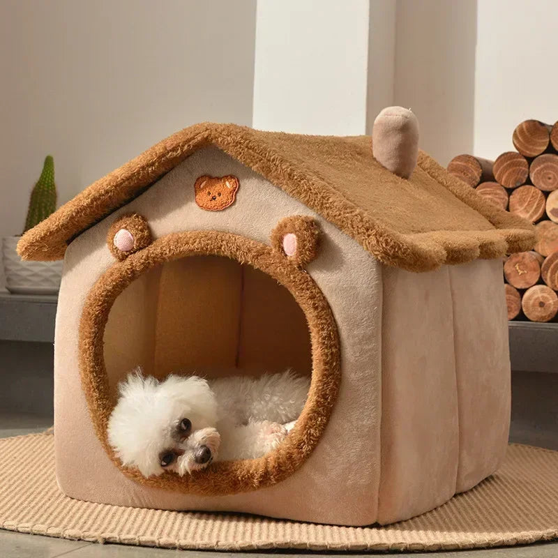 Casa dobrável para cães e gatos pequenos e médios