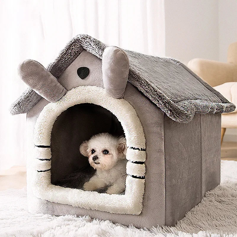 Casa dobrável para cães e gatos pequenos e médios